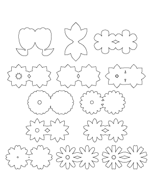 Flower-Shaped Card Patterns