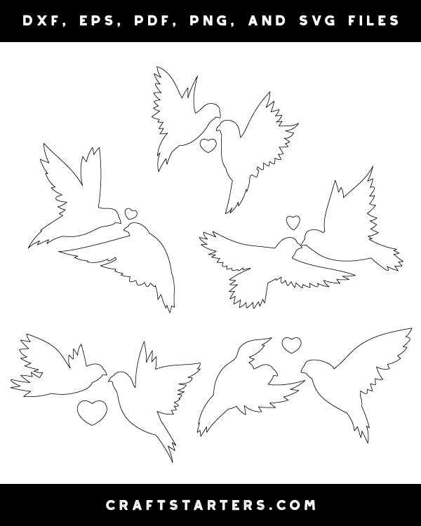 Flying Love Birds Patterns