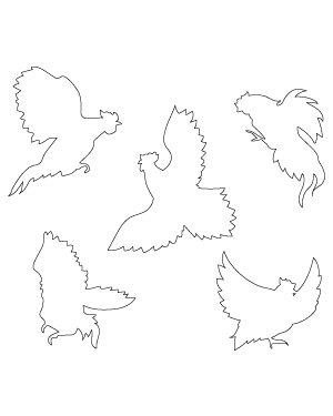 Flying Rooster Patterns