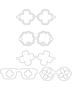 Four Leaf Clover Glasses Patterns