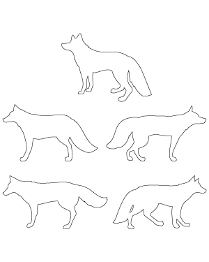 Fox Side View Patterns