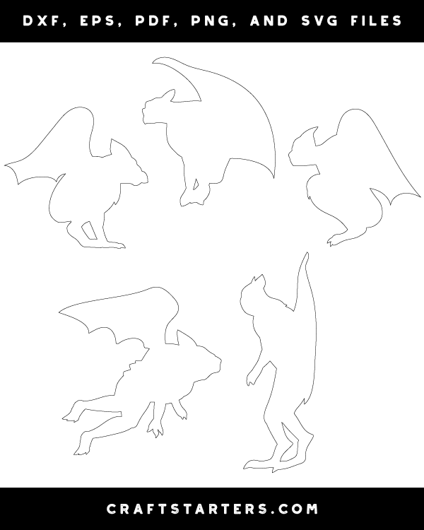 Gargoyle Side View Patterns