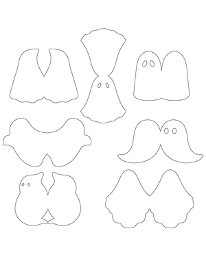 Ghost-Shaped Card Patterns