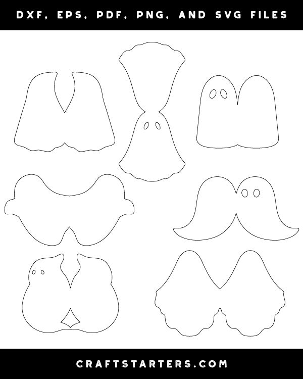 Ghost-Shaped Card Patterns