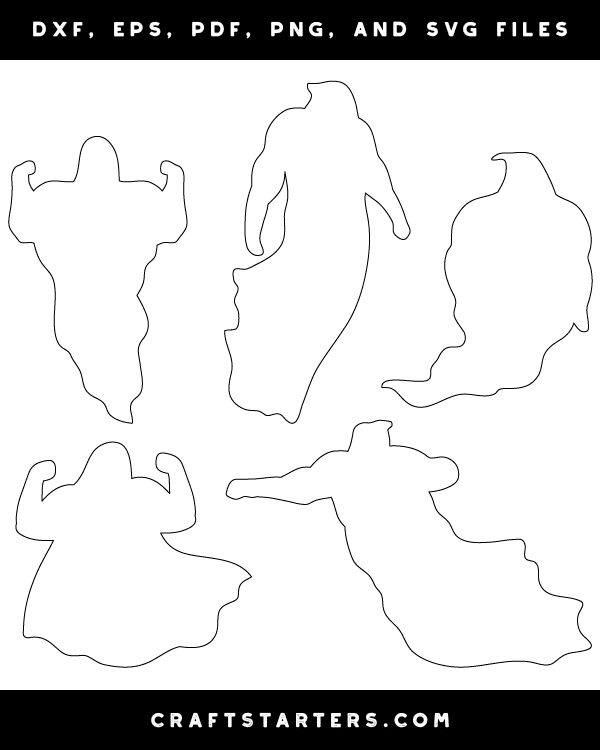 Ghost With Muscles Patterns