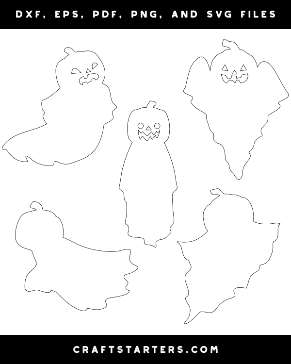 Ghost with Pumpkin Head Patterns