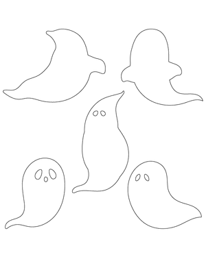 Ghost With Tail Patterns