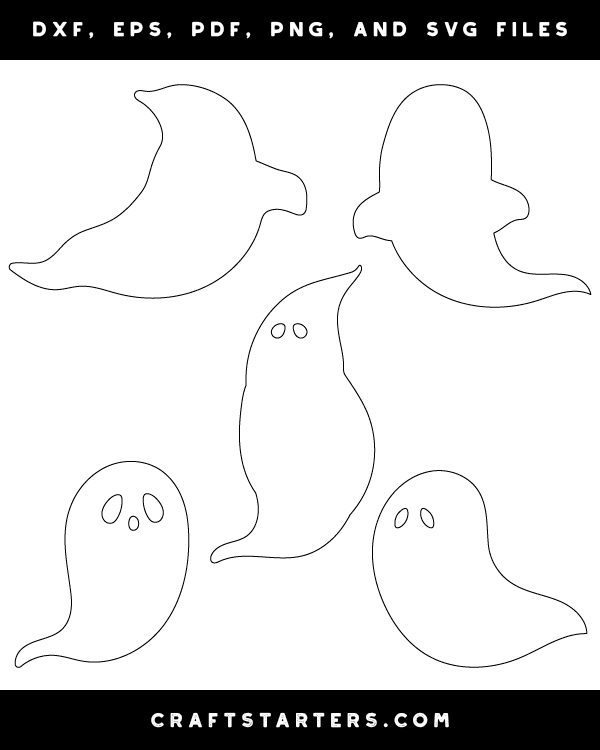 Ghost With Tail Patterns