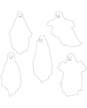 Ghost With Teeth Patterns