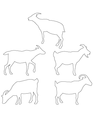 Goat Side View Patterns
