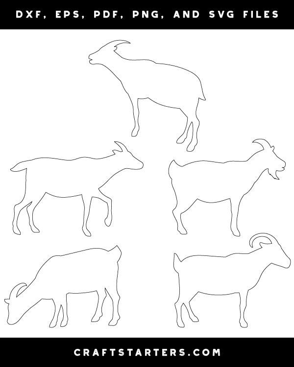 Goat Side View Patterns