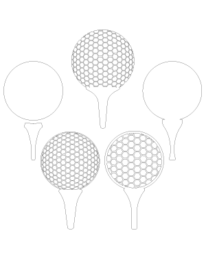 Golf Ball and Tee Patterns