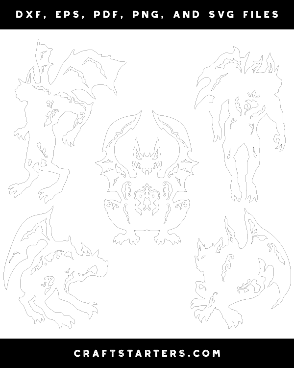 Gothic Gargoyle Patterns