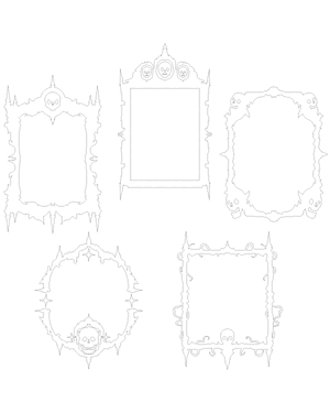 Gothic Skull Frame Patterns