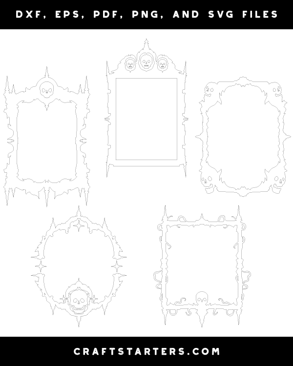 Gothic Skull Frame Patterns