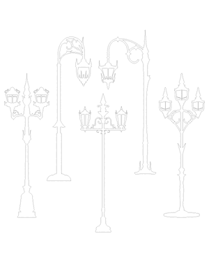 Gothic Street Lamp Patterns