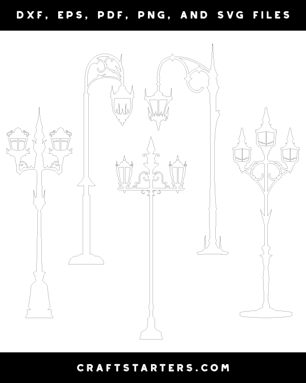 Gothic Street Lamp Patterns