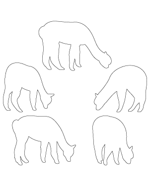 Grazing Alpaca Patterns