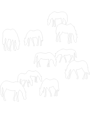 Grazing Horses Patterns