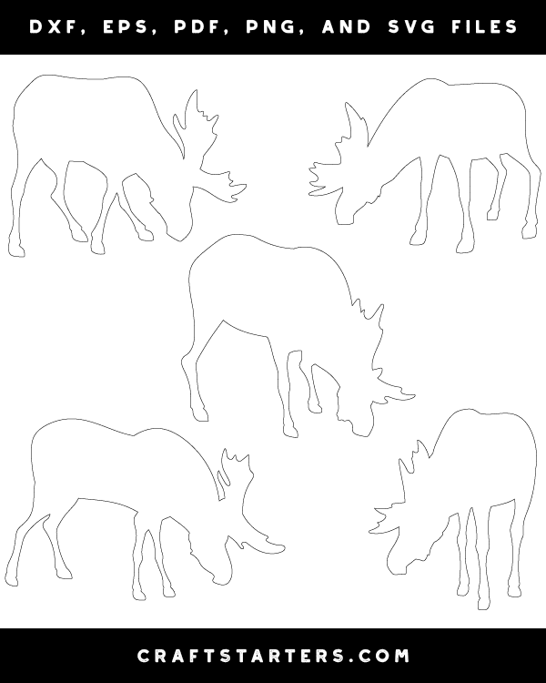 Grazing Moose Patterns