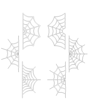 Half Spider Web Patterns
