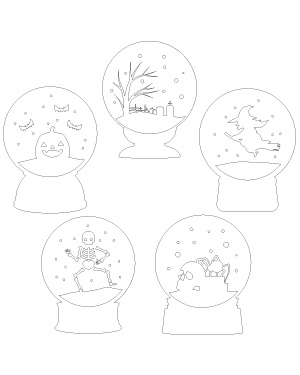 Halloween Snow Globe Patterns