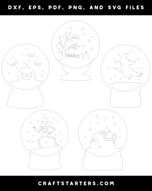 Halloween Snow Globe Patterns