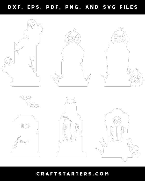 Halloween Tombstone Patterns