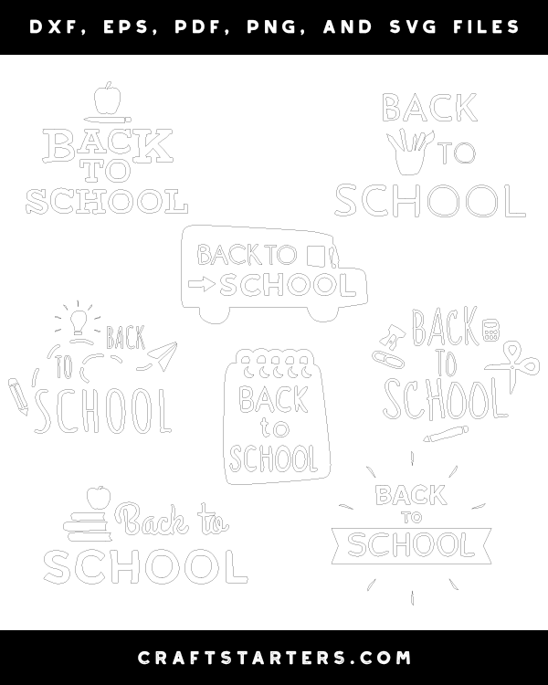 Hand-Drawn Back To School Patterns