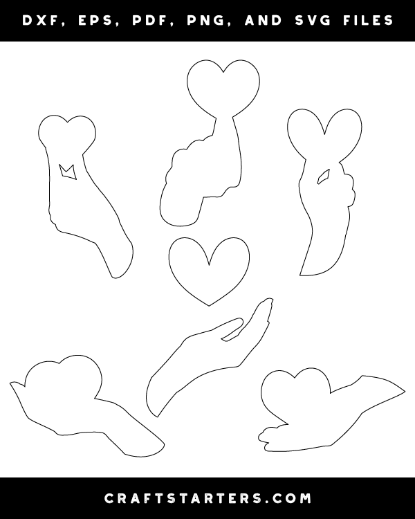 Hand Holding Heart Patterns