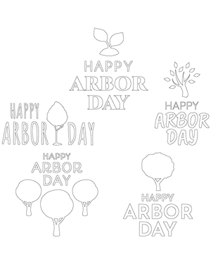 Happy Arbor Day Patterns