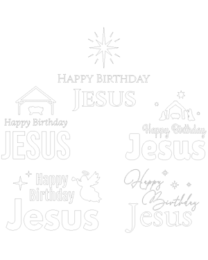 Happy Birthday Jesus Patterns