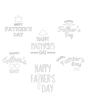 Happy Father's Day Patterns