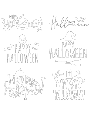 Happy Halloween Patterns
