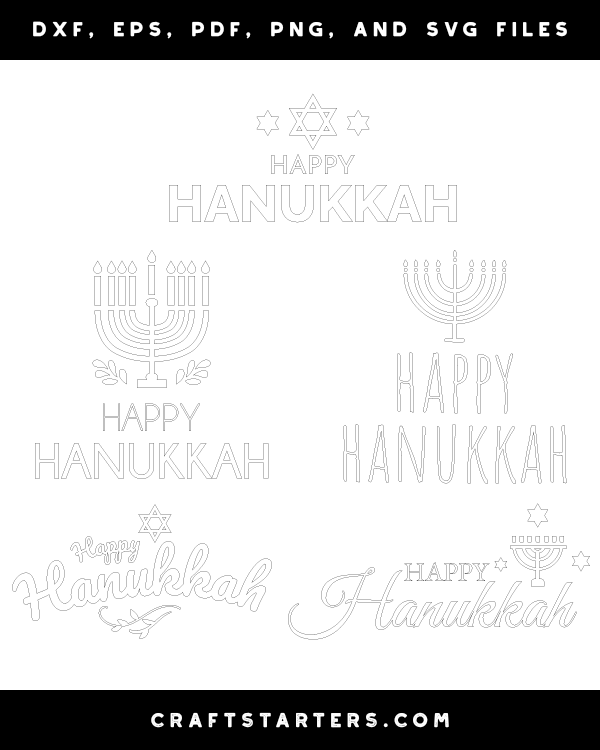 Happy Hanukkah Patterns