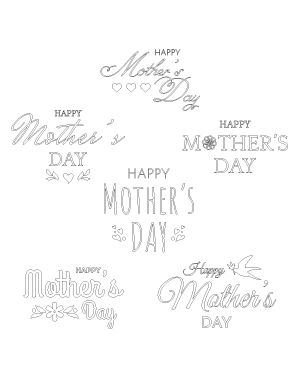 Happy Mother's Day Patterns