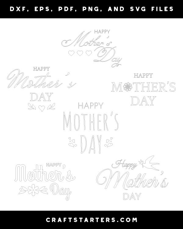 Happy Mother's Day Patterns