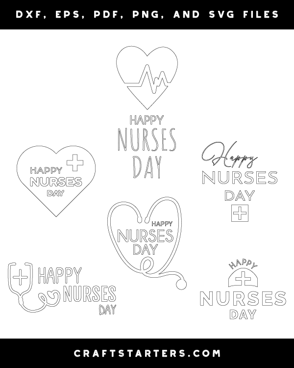 Happy Nurses Day Patterns