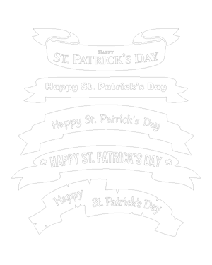 Happy St. Patrick's Day Banner Patterns