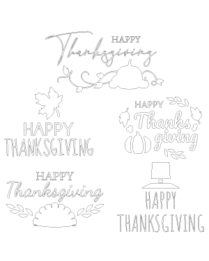 Happy Thanksgiving Patterns