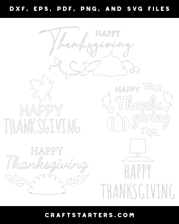 Happy Thanksgiving Patterns