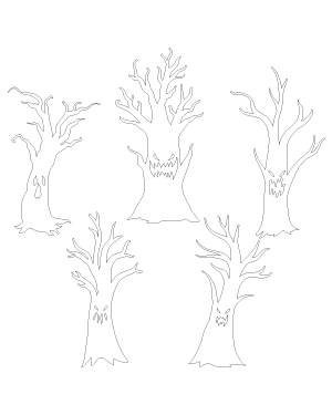 Haunted Tree Patterns