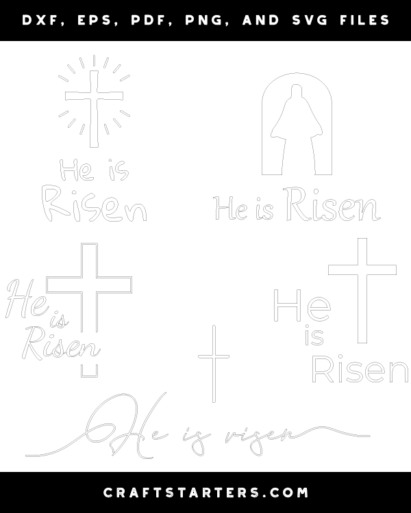 He Is Risen Patterns