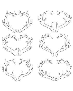 Heart Antlers Patterns