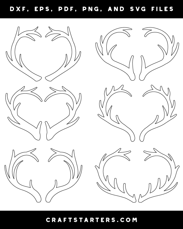 Heart Antlers Patterns