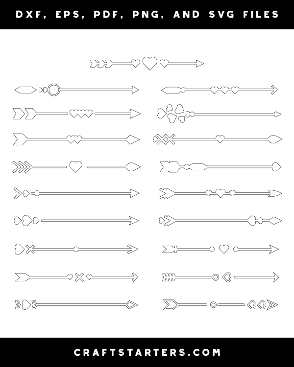 Heart Arrow Patterns
