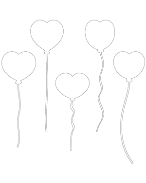 Heart Balloon Patterns