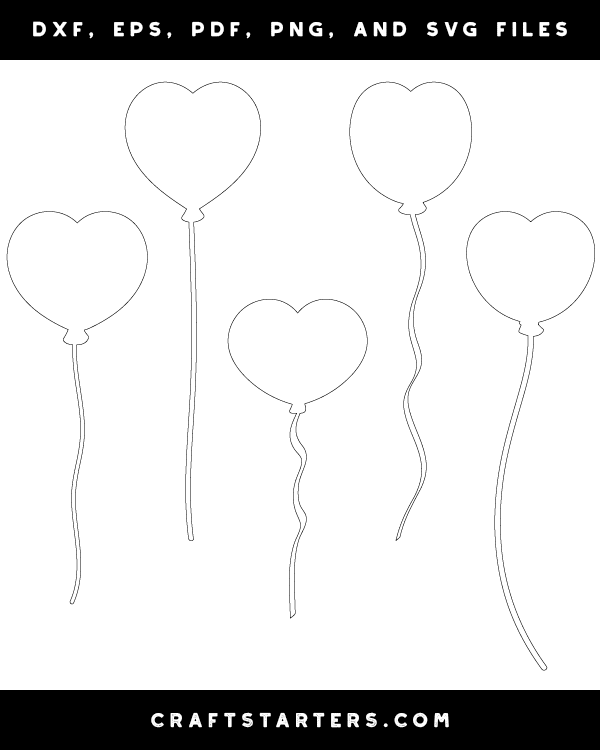 Heart Balloon Patterns