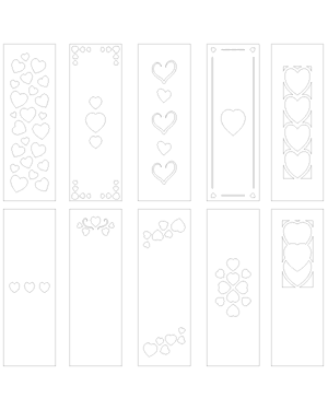 Heart Bookmark Patterns