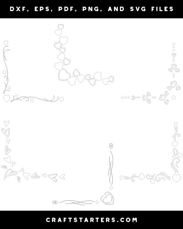 Heart Corner Border Patterns